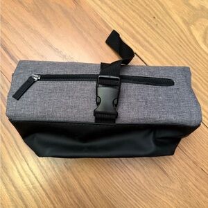 Gray & Black Men's Adjustable Travel Tote Bag